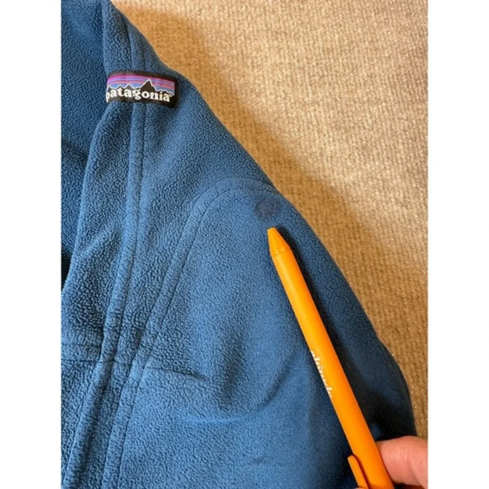 Patagonia Men's Large‎ Gray Full Zip Long Sleeve Zip Pocket Basic Fleece Jacket